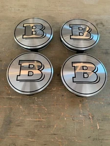 “NEW”BRABUS Wheels Center Cap Genuine Dimension 75 MM Brabus Logo Genuine (4pcs) - Picture 1 of 10