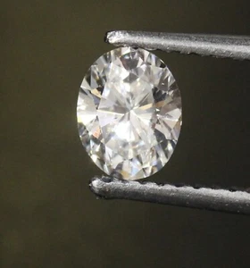 GIA loose certified .57ct VS2 D Oval fancy cut natural diamond vintage estate - Picture 1 of 9