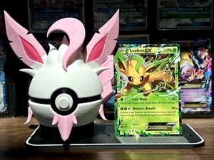 Pokémon Special Spring Time Leafeon Eeveelutions (3D Printed) Pokeballs - Bild 1 von 4