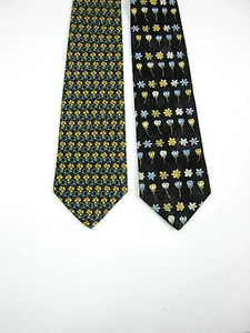 2 x Ties Ermenegildo Zegna Les Copains Silk Original - Picture 1 of 6