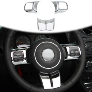Car Steering Wheel Trim Cover for Jeep Wrangler JK 11-17/Grand Cherokee/Compass - Picture 1 of 8