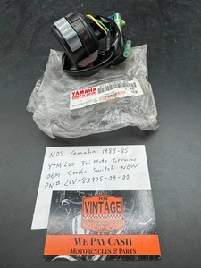 NOS Yamaha 83-85 YTM200 Tri moto Genuine OEM Combo Switch Part # 21V-83975-09-00 - Picture 1 of 5