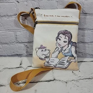 Loungefly Crossbody Beauty And The Beast Bag - A New Book New Adventure - Disney - Picture 1 of 9