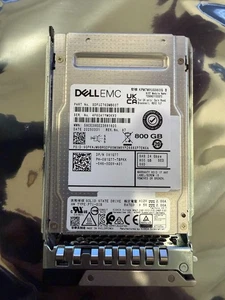 800GB SSD SAS-4 24G 24Gbps SED Dell Kioxia  2.5" TLC MU 81G77 KPM7WVUG960G - Picture 1 of 3