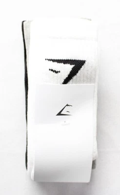 Paquete de 3 calcetines Gymshark unisex DH3 blanco/gris claro jaspeado/negro pequeños nuevos con etiquetas Foto 1 de 4