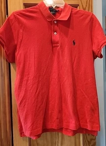 Polo Ralph Lauren Boys XL Short Sl. Polo, Red, Blue Pony Logo, The Skinny Polo - Picture 1 of 7