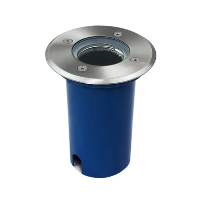 Bodeneinbaustrahler RUND 12cm GU10 IP67 Bodenleuchte Garten überfahrbar begehbar - Bild 1 von 4