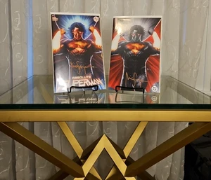 ABSOLUTE SUPERMAN #3 MICO SUAYAN MEGACON TD & COLOR SPLASH VIRGIN SIGNED SET - Picture 1 of 11