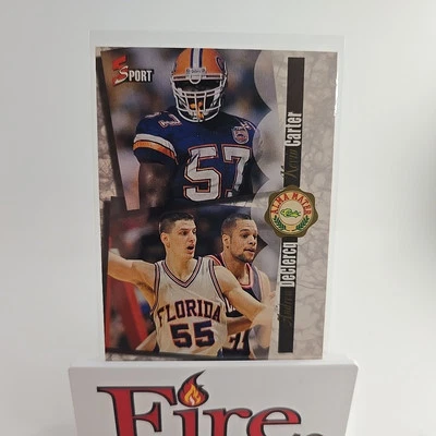 1995 Classic 5 Sport - Alma Mater #184 Kevin Carter, Andrew DeClercq (RC) - Image 1 of 4