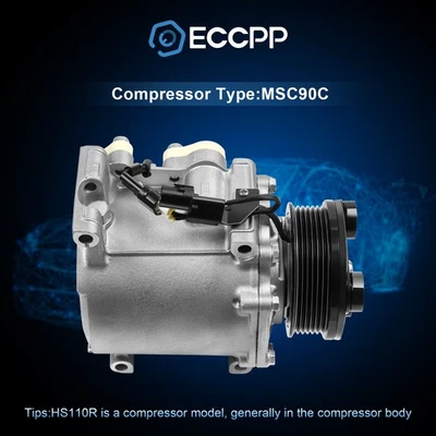 AC Compressor For Chrysler Sebring Dodge Stratus Mitsubishi Lancer Eclipse - Image 1 of 4