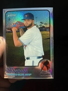 2022 Topps Heritage High Numbers Alek Manoah #710 SP Refractor /673 - Picture 1 of 3