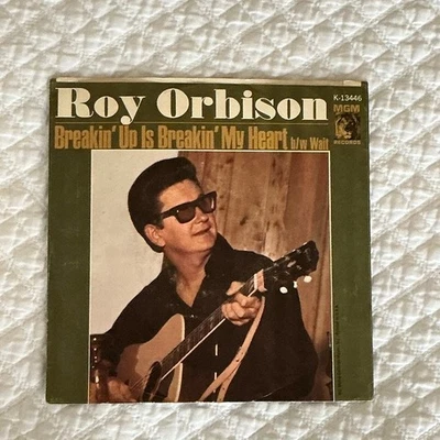 Mint! ROY ORBISON BREAKIN' UP BREAKIN' MY HEART 7" 45RPM PICTURE SLEEVE Unplayed - Image 1 of 4