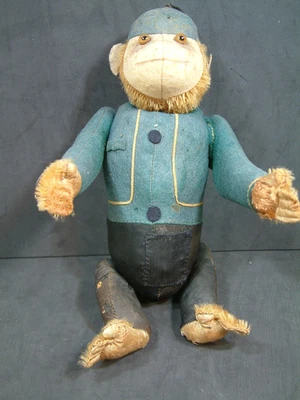 Mono Bell Hop Color Raro Schuco Sí/No 12" Alto c. Años 1920 - 1930 ¡Funciona! Foto 1 de 4