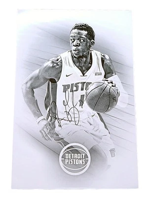 Реджи Джексон литография с автографом 12x18 Detroit Pistons C - Изображение 1 из 2
