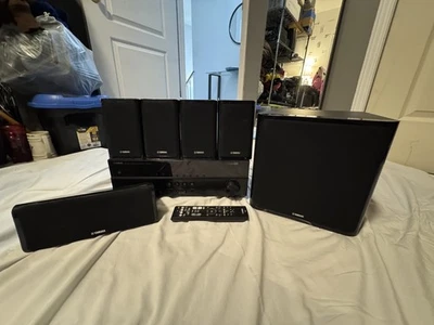 Yamaha HTR-2071 5.1 AV Receiver AMP + Full Surround Setup NS-840 NS-C40 NS-SWP40 - Image 1 of 4