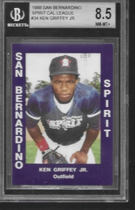 1988 San Bernardino Spirit # 34 Griffey BGS 8.5 NM-MT+ - Bild 1 von 2