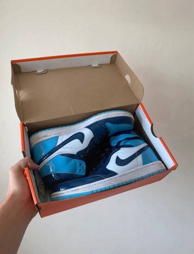 Nike Jordan 1 Blue Chill Retro Scarpe da Ginnastica Alte Taglia 9