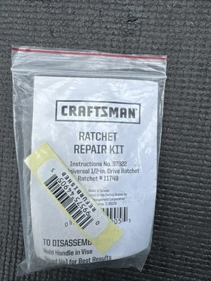 NEW Craftsman 1/2" Ratchet Repair Kit 37922 for Universal Ratchet 11749 - Image 1 of 4
