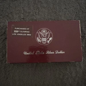 NEW, 1984-S Los Angeles Olympic Proof Silver Dollar w/ US Mint OGP, Box & COA - Picture 1 of 7