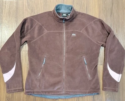 Helly Hansen Women’s L Full Zip Jacket Fleece Outdoor Dark Purple & Pink EUC - Image 1 of 4