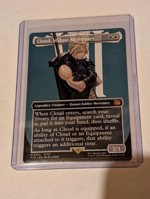 MTG Final Fantasy Cloud, Midgar Mercenary Mythic 0375 Borderless Non-Foil FFVII - Image 1 of 4
