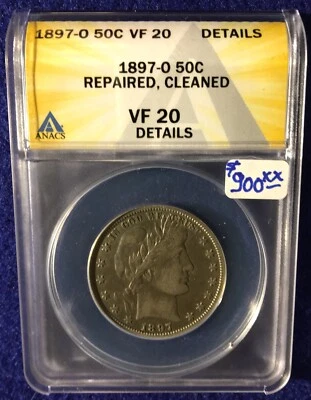 1897 O Barber Half Dollar 50 cent VF 20 - Image 1 of 2