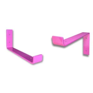 Party Pink scaffold board shelf brackets - 100mm - 325mm - Coloured - RAL 4003 - Picture 1 of 5