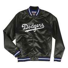 Men's Mitchell & Ness Black MLB Los Angeles Dodgers Lightweight Satin Jacket