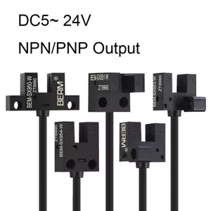 Interruttore ottico a fessura DC5-24V NPN/PNP sensore fotoelettrico con cavo da 1 metro - Foto 1 di 16