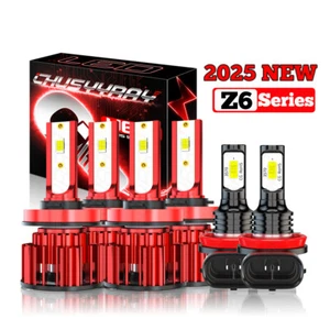 For Ford Transit Connect 2014-2023 6x LED Headlight+Fog Light Bulbs Combo Kit - Picture 1 of 24