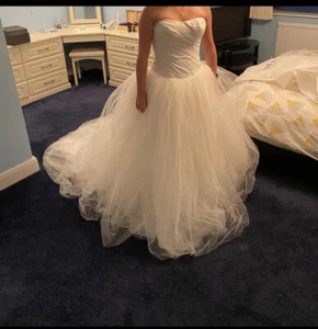 Vera Wang White Wedding Dress - VW351007 In Ivory - Picture 1 of 9