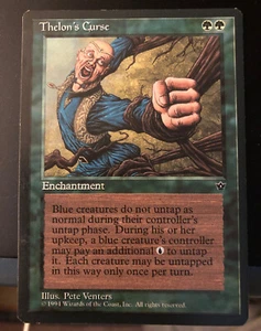 MTG Magic the Gathering Fallen Empires Thelon's Curse Lightly Played - Picture 1 of 2