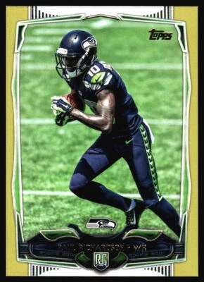 2014 Topps Paul Richardson SP Gold Rookie /2014 #401 Seattle Seahawks - Image 1 of 2
