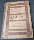 Antiquarian Book Samson An Oratorio In Vocal Score, G F Handel, Novello C. 1890