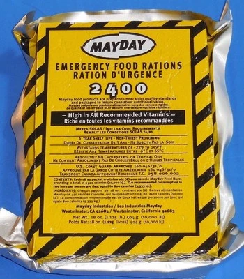 3 Day Food Bar Supply Emergency Survival FB24 RATION CAR KIT BUG MAYDAY 2400 CAL