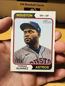 YORDAN ALVAREZ HOUSTON ASTROS 2023 TOPPS HERITAGE BASEBALL CARD #304 - Picture 1 of 2