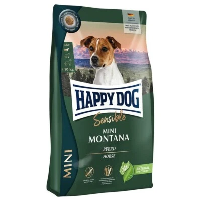 Happy Dog Mini Montana Hundefutter 4kg Trockenfutter - Sensibel - Pferd - Bild 1 von 4