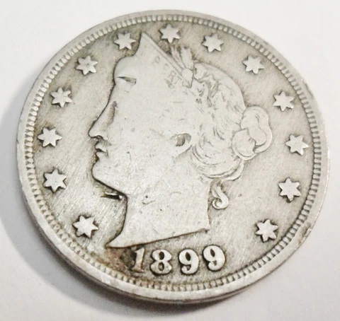 1899 P LIBERTY HEAD "V" NICKEL  SDS  **FREE SHIPPING** Cover