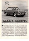 1963 FORD CONSUL CORTINA  ~  ORIGINAL 4-PAGE ROAD TEST / ARTICLE / AD