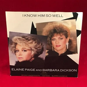 ELAINE PAIGE & BARBARA DICKSON I Know Him So Well 1984 UK 7" vinyl Single RCA B - Picture 1 of 3