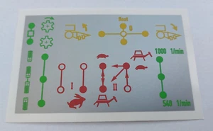 Unimog Aufkleber Schaltschema Zapfwelle 424 425 427 435 437 - Bild 1 von 1