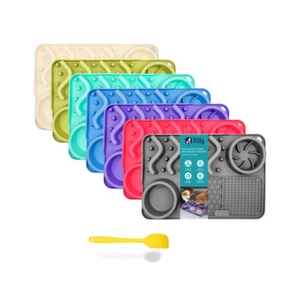 Slow Feeder Bowl Water Bowl Licking Mat for Dogs & Cats Dog Food Mat 3 in 1 - Picture 1 of 15