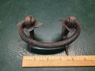 Antiguo mango japonés Tansu de hierro forjado? Snipe Foto 1 de 4