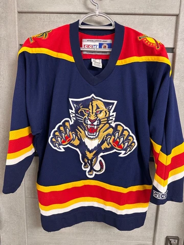 Florida Panthers CCM Authentic Vintge Hockey Jersey Mens Size S/M Cover