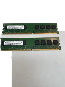 1 GB SET - QIMONDA 512MB X 2 PC2-6400U DDR2 DESKTOP MEMORY - 2 PIECES @ 512MB EA - Picture 1 of 3