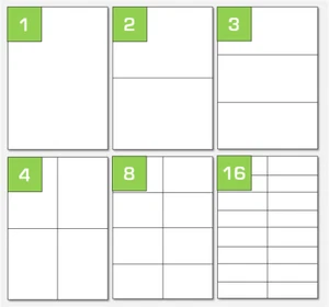 Hojas de etiquetas blancas lisas A4 - etiquetas de corte rectangular con esquinas cuadradas WTP - Imagen 1 de 7