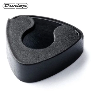 Dunlop 5005 Guitar Bass Plastic Spring Loaded Pick Holder Black w/ Adhesive - Picture 1 of 2