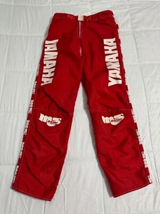 VINTAGE RED YAMAHA MS RACING PRODUCTS MOTOCROSS PANTS SIZE 34 30 32 - Foto 1 di 11