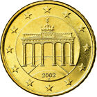 [#722521] Bundesrepublik Deutschland, 50 Euro Cent, 2002, VZ, Messing, KM:212