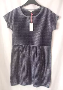 WHITE STUFF - Navy Sun Dress 100% Jersey Cotton - Size 8 BNWT £39.95 - Picture 1 of 5